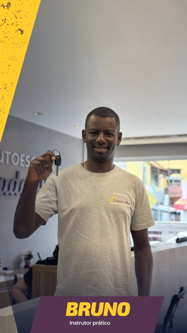 Bruno, Instrutor prático da Autoescola Cidade Alta