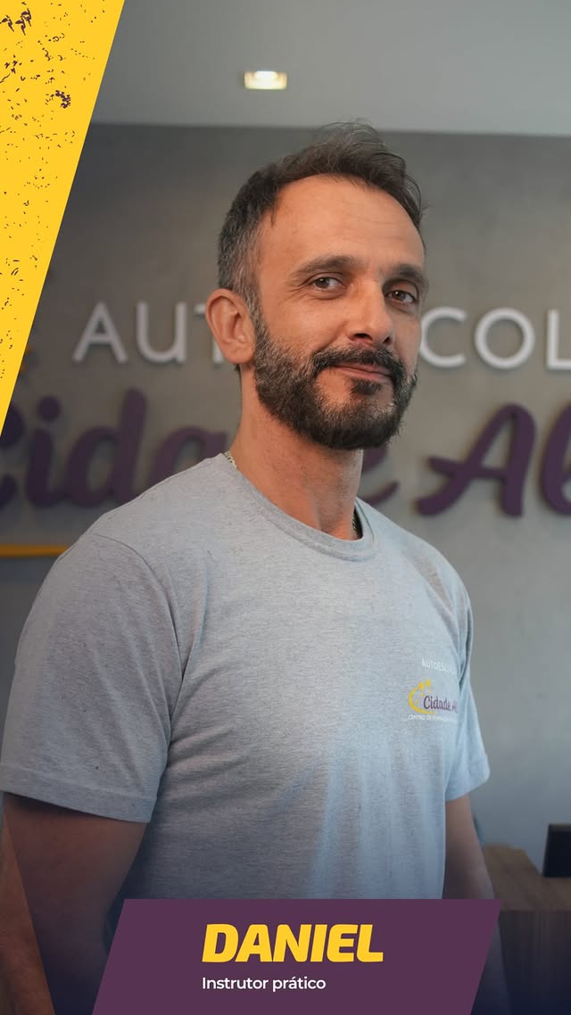 Daniel, Instrutor prático da Autoescola Cidade Alta