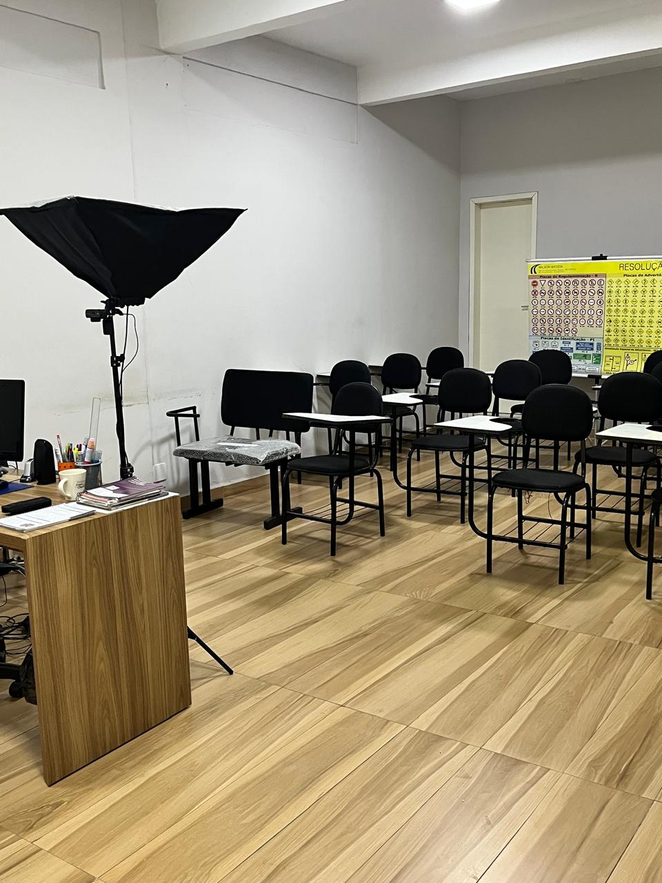 Sala de aulas teóricas da Autoescola Cidade Alta